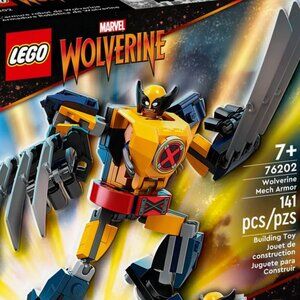 New & Sealed Lego Wolverine Mech Armor 76202 Retired & Collectible Set 141 pcs